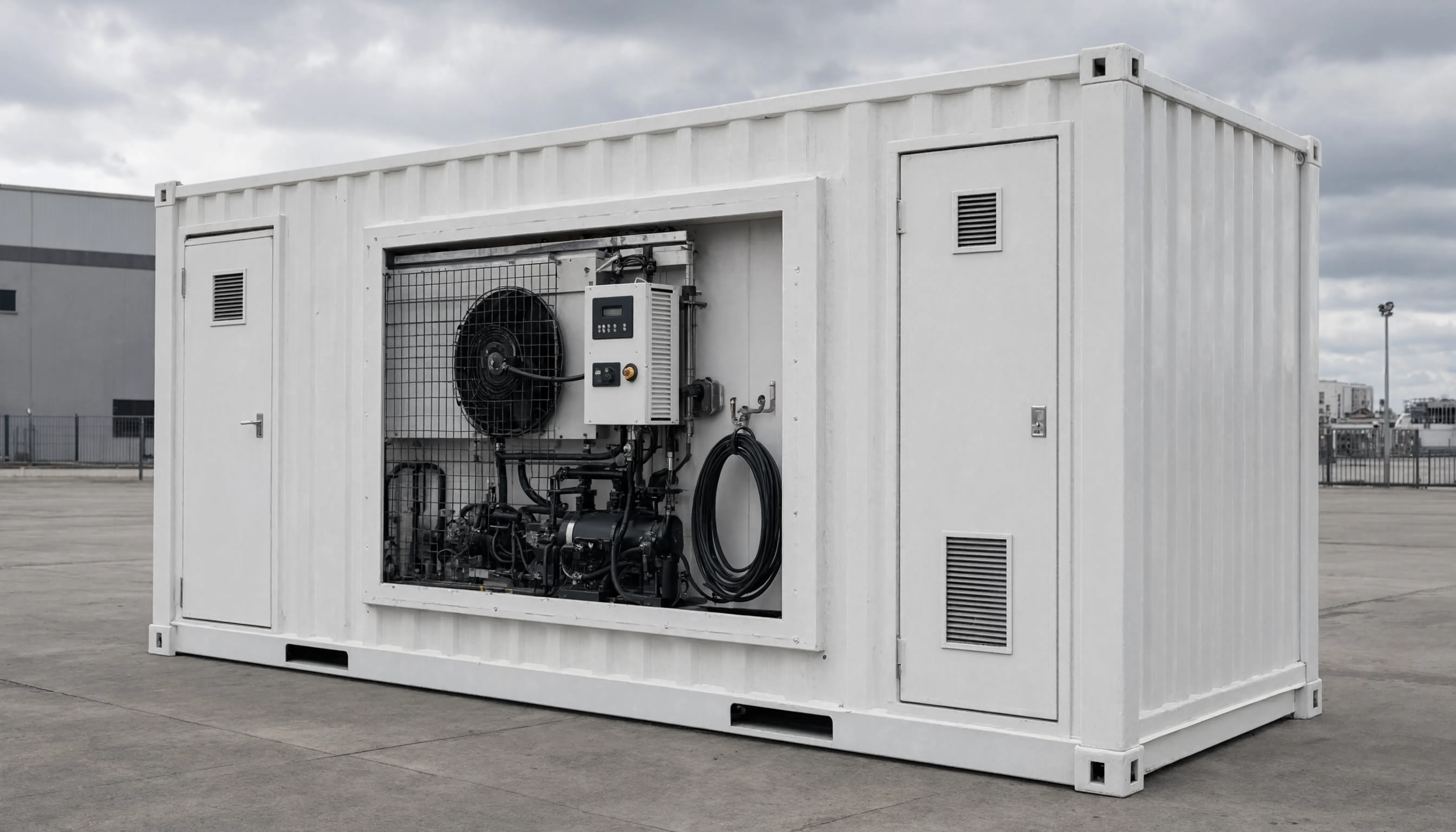 Koelcontainer huren: temperatuur en stroom